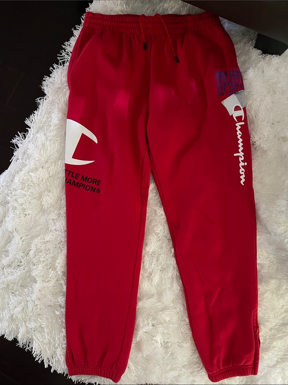 Champion Men’s Red Graphic Jogger Sweatpants